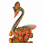 0020255/ВК-29-23см Хохлома КОВШ "ЛЕБЕДЬ" 29*23см 7 предметов