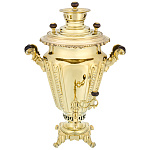 0063367/6-7л-рюмка Самовар жаровой БАТАШЕВА латунь(желтая)