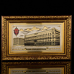 Панно "Лубянская площадь. ФСБ". Златоуст 26х17 см