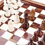 Шахматы из камня в ларце 43*43 см "Американские", фотография 4. Интернет-магазин ЛАВКА ПОДАРКОВ