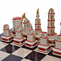 Шахматы с фигурами из фарфора "Нефтяные" 48х48 см, фотография 7. Интернет-магазин ЛАВКА ПОДАРКОВ
