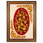 0068184 -НП ПАННО ЯНТАРНОЕ "Цветы" 60*90см