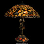 Комплект из двух настольных ламп из янтаря и бронзы, фотография 3. Интернет-магазин ЛАВКА ПОДАРКОВ