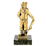 10643 Бронза скульптура "Авиатор"