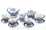 26149/Срв-6п Гжель Сервиз Чайный "Зимушка"на 6 п. 11 пред. Авт. Алехин С.С.