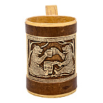  Береста КРУЖКА ПИВНАЯ "МЕДВЕДИ"