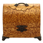 0063999 Нат.дерево СУНДУК С РУЧКОЙ карельская береза