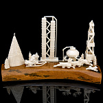 0080029 Композиция "Тюменский Север 2"  рог лося