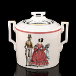 0052122/81.26408.00.1 ЛФЗ НАБОР под.Сахарница Гербовая"Modes de Paris"терракотТН1