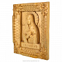 Деревянная резная икона "Святая Мария" 28х22 см, фотография 3. Интернет-магазин ЛАВКА ПОДАРКОВ