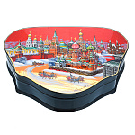 0076482 ШКАТУЛКА с художественной росписью "СТАРАЯ МОСКВА" 15,5*10,5*4 см