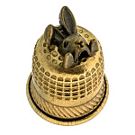 202587 Сувенир НАПЕРСТОК ЗАЯЦ, желт,1,8*1,5см 