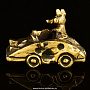 Бронзовая статуэтка "Крыса гонщик с автомобилем"	, фотография 2. Интернет-магазин ЛАВКА ПОДАРКОВ