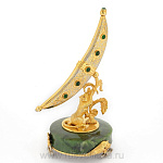 0016432 Златоуст  НОЖ ДЛЯ БУМАГИ Нефрит, дамаск в П/У