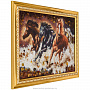 Картина янтарная "Бегущие по воде лошади" 30х40 см, фотография 6. Интернет-магазин ЛАВКА ПОДАРКОВ