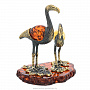 Статуэтка с янтарем "Птицы Фламинго", фотография 5. Интернет-магазин ЛАВКА ПОДАРКОВ