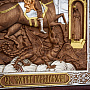 Икона деревянная в киоте "Георгий Победоносец" 39х34 см, фотография 7. Интернет-магазин ЛАВКА ПОДАРКОВ