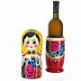 Футляр для бутылки 0,7 л "Матрешка Семеновская", фотография 1. Интернет-магазин ЛАВКА ПОДАРКОВ