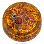 Круглая шкатулка из янтаря "Наливное яблочко", фотография 1. Интернет-магазин ЛАВКА ПОДАРКОВ