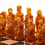 Шахматный ларец с янтарными фигурами "Рыцари", фотография 9. Интернет-магазин ЛАВКА ПОДАРКОВ