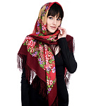 202376 Платок ППс шерсть 100% 125х125 1460-6 1С125-5-ПН