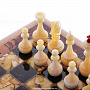Шахматы с инкрустацией и фигурами из янтаря 45х45 см, фотография 7. Интернет-магазин ЛАВКА ПОДАРКОВ