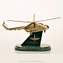 Модель техники "Вертолёт Ми-8" из бронзы на каменном постаменте, фотография 5. Интернет-магазин ЛАВКА ПОДАРКОВ