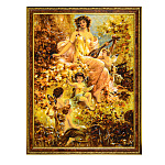 Картина янтарная "Амуры" 60х80 см