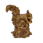 0016842 Бронза КОЛОКОЛЬЧИК "Белка на пеньке" 