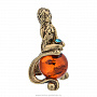 Статуэтка из бронзы с янтарем "Знаки зодиака. Дева", фотография 1. Интернет-магазин ЛАВКА ПОДАРКОВ