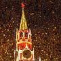 Картина янтарная "Москва. Спасская башня" 79х59 см, фотография 3. Интернет-магазин ЛАВКА ПОДАРКОВ