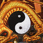 Картина янтарная "Огненный дракон" 30х40 см, фотография 4. Интернет-магазин ЛАВКА ПОДАРКОВ