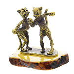 0045827/1385 Сувенир Коты Боксеры Сувенир (белый)