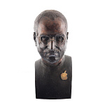 0037837 Бронза СКУЛЬПТУРА "БЮСТ СТИВА ДЖОБСА" Авт.работа.