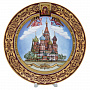 Сувенирная тарелка "Храм Василия Блаженного", фотография 4. Интернет-магазин ЛАВКА ПОДАРКОВ