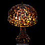 Настольная лампа из янтаря и бронзы "Гриб". Высота 73 см, фотография 3. Интернет-магазин ЛАВКА ПОДАРКОВ