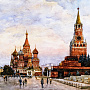 Картина "Красная площадь" 30 х 25 см, фотография 2. Интернет-магазин ЛАВКА ПОДАРКОВ