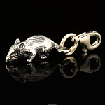 Брелок "Крыса" кошельковая (Серебро 925*)