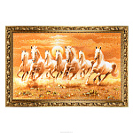 Картина янтарная "Кони" 60х80 см