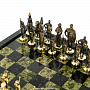 Шахматы из камня с бронзовыми фигурами "Русские" 32х32 см, фотография 2. Интернет-магазин ЛАВКА ПОДАРКОВ