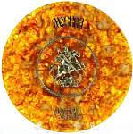 8239-с Янтарь Тарелка-Панно "Георгий Победоносец" Серебро 875* 