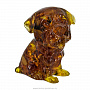 Статуэтка из янтаря "Собачка", фотография 2. Интернет-магазин ЛАВКА ПОДАРКОВ