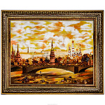 Картина янтарная "Москва. Вид на Кремль с Москва-реки" 99х79 см