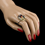 820933/6,89 Серебро 925* КОЛЬЦО вст.Янтарь р/п