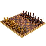 00802272-НП Янтарь ШАХМАТЫ "Дебют" 30*30см (фигуры классические)
