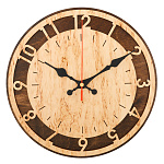 Часы настенные из карельской березы