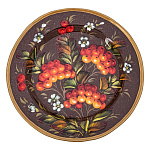 100587 Поднос с авторской росписью D=17см АА1959