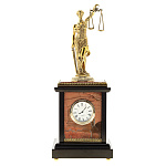 0070186 Нат.камень Часы натольный ФЕМИДА яшма