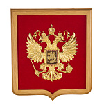 Панно "Герб РФ". Златоуст 36х31 см