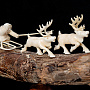 Скульптура из кости "Оленья упряжка", фотография 4. Интернет-магазин ЛАВКА ПОДАРКОВ
